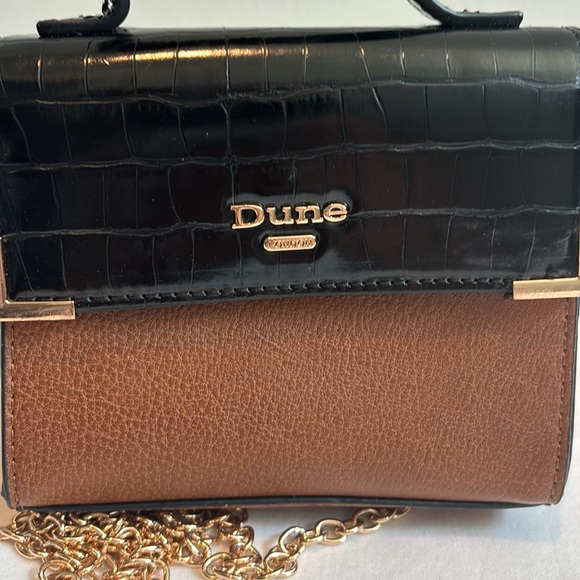 Dune London mini top flap chain strap crossbody tote - Picture 2 of 8